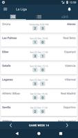 Spain Football League. LA LIGA live scores matches poster