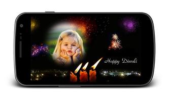 Happy Diwali Photo Frame Affiche