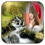 Natural Waterfall Photo Frames Zeichen