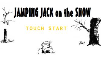 Jumping Jack on the snow Affiche