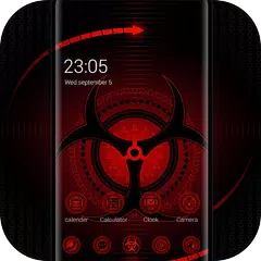Sharingan Theme: Cool launcher Dark Red Wallpaper APK download