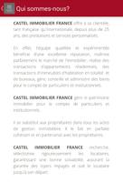 Castel Immobilier France स्क्रीनशॉट 1