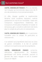 Castel Immobilier France syot layar 1