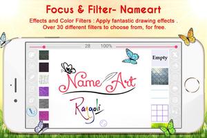 Name Art - Focus N Filter Affiche