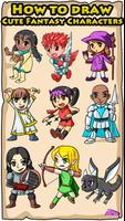 How to draw cute fantasy characters Affiche