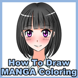 How to draw MANGA Coloring icône