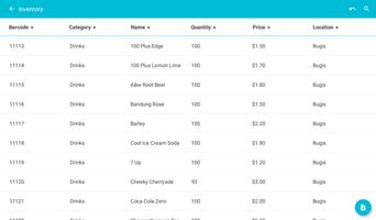 Tablet point of sales system screenshot 3