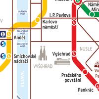 Prague Metro Tram Map imagem de tela 1
