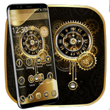 Horloge de Luxe Gold Thème icône