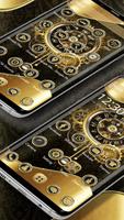 Clock Luxury Gold Theme imagem de tela 2