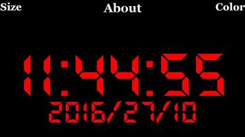 Digital clock(+ date) screenshot 1