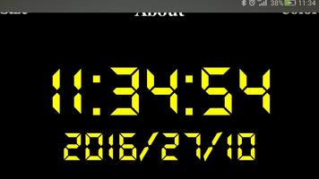 Digital clock(+ date) screenshot 2