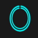 Ligh Blue C-Circle Neon Clock APK