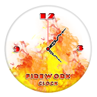 Fire Work Clock Live Wallpaper آئیکن