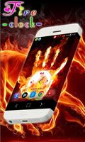 Fire Work Clock Live Wallpaper اسکرین شاٹ 3