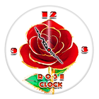 Rose Clock Live Wallpaper أيقونة