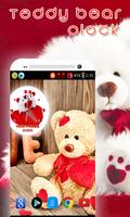 Sweet Teddy Bear Clock LWP 海報