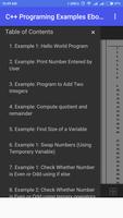 C++ Programming Examples Ebook capture d'écran 1