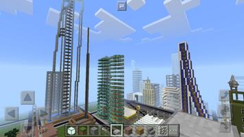City Mega map for Minecraft постер
