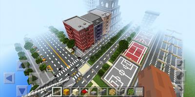 City of Sim Minecraft map Affiche