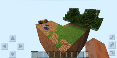 SkyBlock Islands Minecraft map Affiche