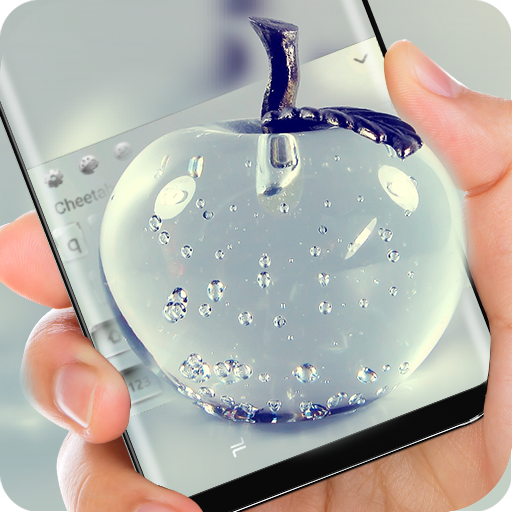 Crystal Apple Keyboard Theme