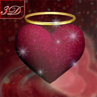 Crystal Heart 3D Love icône