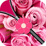 Pink Rose Zipper Screen icon