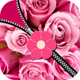 Pink Rose Zipper Screen иконка