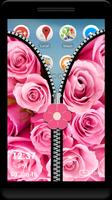 Pink Rose Zipper Screen screenshot 1