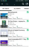 All Bitcoin events. Blockchain. ICO syot layar 3