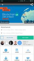 All Bitcoin events. Blockchain. ICO poster