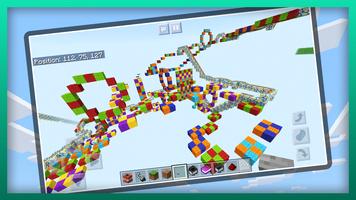 Funny Rainbow Race. Map for MCPE 截圖 1