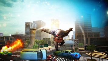 Gorilla Simulator Games: Giant Rampage Gorilla 3D Affiche