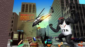Gorilla Simulator Games: Giant Rampage Gorilla 3D capture d'écran 1