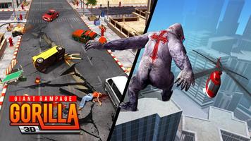 Gorilla Simulator Games: Giant Rampage Gorilla 3D capture d'écran 3