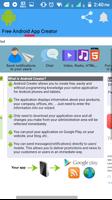 Create Android App Free اسکرین شاٹ 1