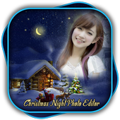 Christmas Night Photo Editor icon