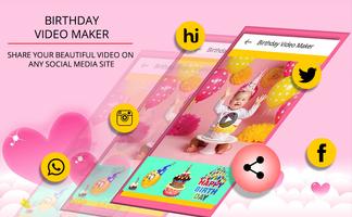 Birthday Video Maker 2018 capture d'écran 1