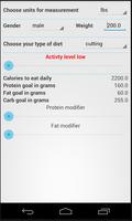 Macro Nutrition Calculator Affiche