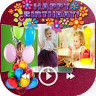 Happy Birthday Video Maker With Music biểu tượng