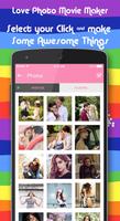 Love Photo Movie Maker syot layar 1