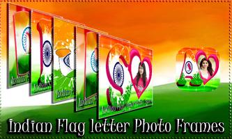 Indian Flag Letter Photo Frames Cartaz