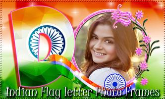 Indian Flag Letter Photo Frames captura de pantalla 1