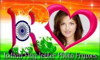 Indian Flag Letter Photo Frames captura de pantalla 2