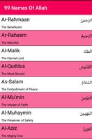 99 Names of Allah Cartaz