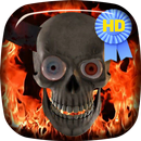 Creepy Fire Skull Live Wallpap APK