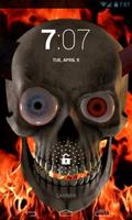 Creepy Fire Skull Live Wallpap capture d'écran 2