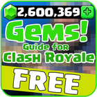 Tips for Clash Royale get :Gems, Chest, Cards Gold icône