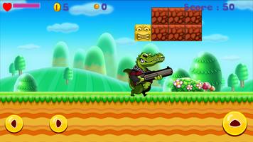Angry Croco Jungle Adventure capture d'écran 3